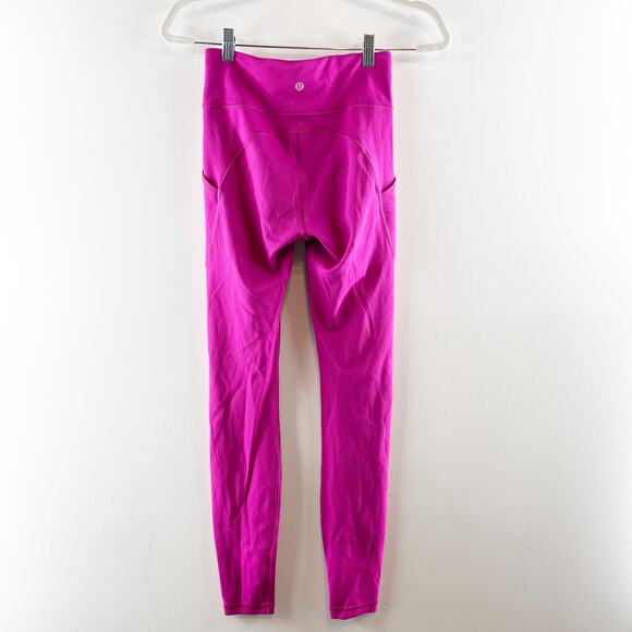 Lululemon Invigorate High-Rise Tight Leggings 28" Ripened Raspberry Pink 4 - Picture 6 of 9